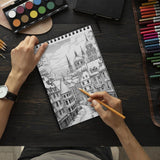 LBKHOUSE Christmas Winter Coloring Book Spiral Bound For Adults