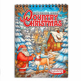 LBKHOUSE Country Christmas Coloring Book for Adults
