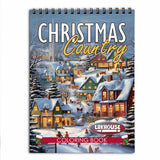 LBKHOUSE Country Christmas Coloring Book for Adults