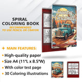 LBKHOUSE Country Christmas Coloring Sheets for Adults