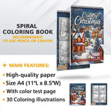 LBKHOUSE Country Christmas Coloring Sheets for Adults