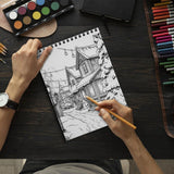 LBKHOUSE Country Christmas Coloring Book Spiral Bound for Adults