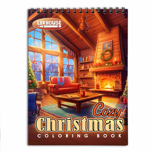 LBKHOUSE Cozy Christmas Coloring Book for Adults