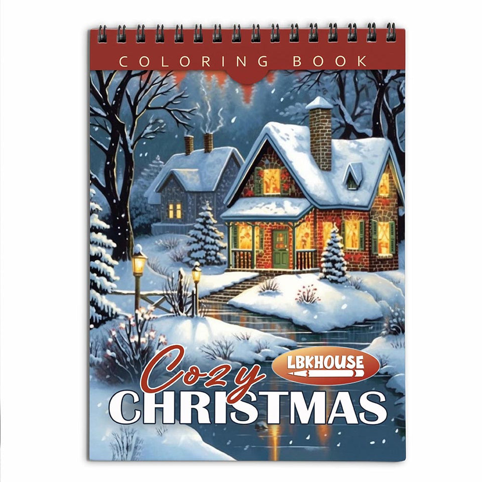 LBKHOUSE Cozy Christmas Coloring Book for Adults
