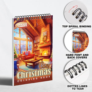 LBKHOUSE Cozy Christmas Coloring Pages for Adults