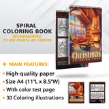 LBKHOUSE Cozy Christmas Coloring Sheets for Adults