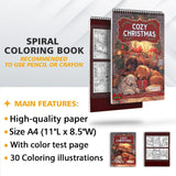 LBKHOUSE Cozy Christmas Coloring Sheets for Adults