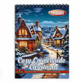 LBKHOUSE Cozy Countryside Christmas Coloring Book for Adults