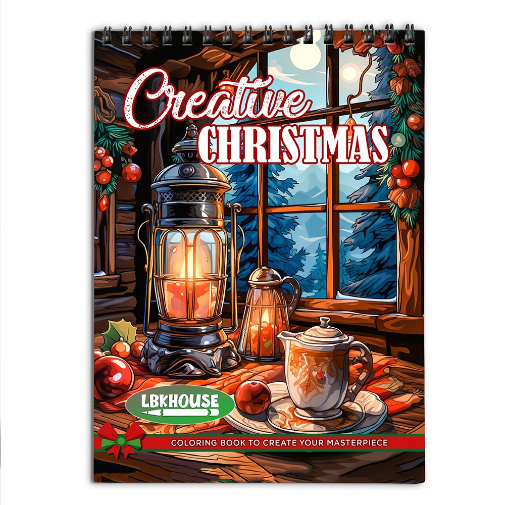 LBKHOUSE Creative Christmas Coloring Book for Adults