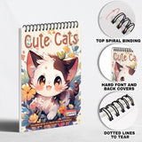 LBKHOUSE Cute Cats Coloring Pages for Adults