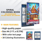 LBKHOUSE Cute Christmas Coloring Sheets for Adults