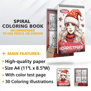 LBKHOUSE Cute Christmas Coloring Sheets for Adults