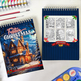 LBKHOUSE Festive Christmas Spiral Coloring Book for Adults