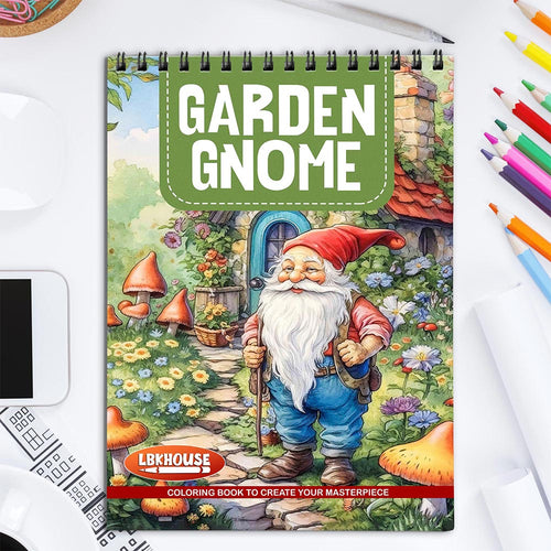 LBKHOUSE Garden Gnomes Coloring Book for Adult