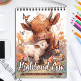 LBKHOUSE Highland Cow Coloring Book for Adults