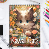 LBKHOUSE Kawaii Cats Coloring Book for Adults