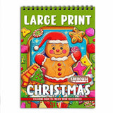 LBKHOUSE Large Print Christmas Coloring Book for Adults