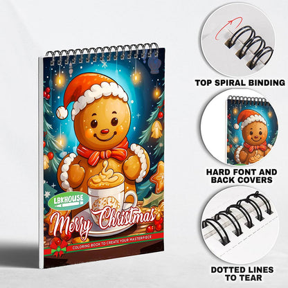 LBKHOUSE Merry Christmas Coloring Pages for Adults
