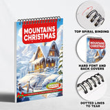 LBKHOUSE Mountains Christmas Coloring Pages for Adults