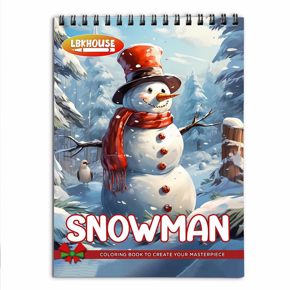 LBKHOUSE Snowman Coloring Book for Adults