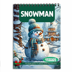 LBKHOUSE Snowman Coloring Book for Adults