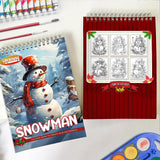 LBKHOUSE Snowman Spiral Coloring Book for Adults