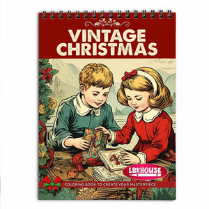 LBKHOUSE Vintage Christmas Coloring Book for Adults