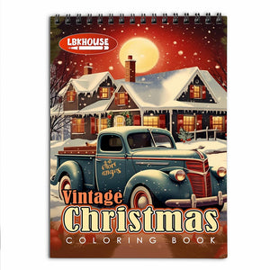 LBKHOUSE Vintage Christmas Coloring Book for Adults