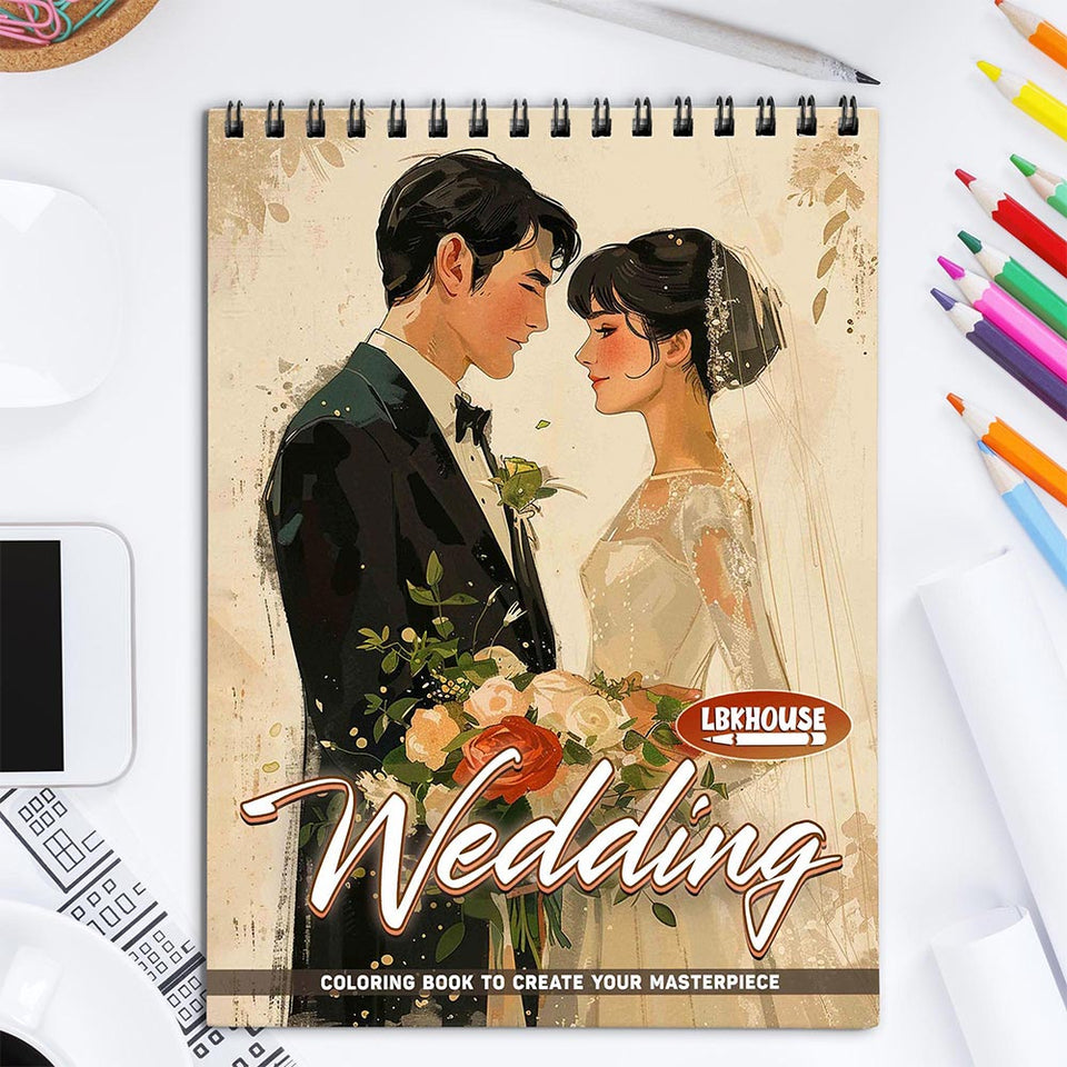 LBKHOUSE Wedding Coloring Book for Adults