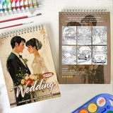 LBKHOUSE Wedding Spiral Coloring Book for Adults
