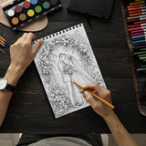 LBKHOUSE Wedding Coloring Book Spiral Bound for Adults