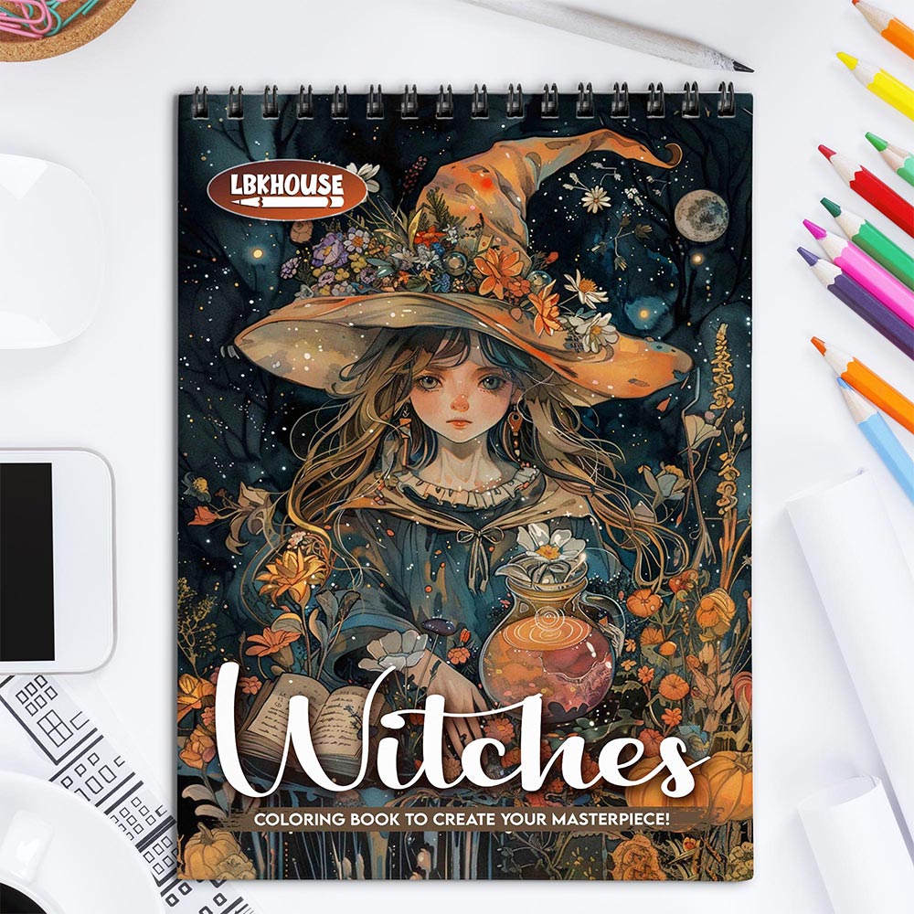 LBKHOUSE Witches Coloring Book for Adult