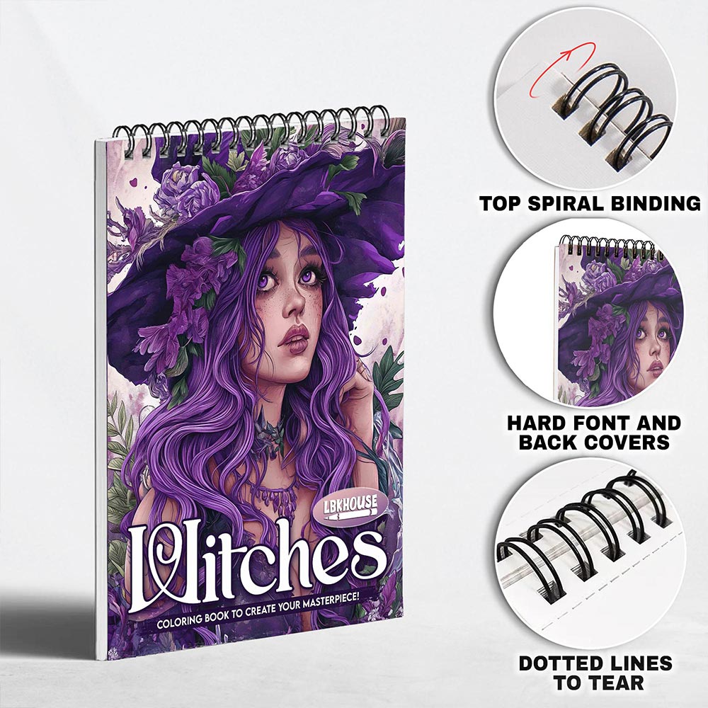 LBKHOUSE Witches Coloring Pages for Adult