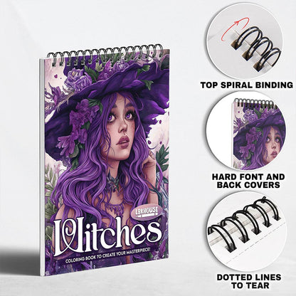 LBKHOUSE Witches Coloring Pages for Adult