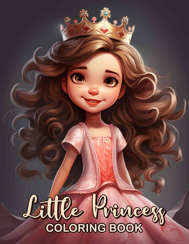 Little Princess 30 Pages Printable Coloring Book