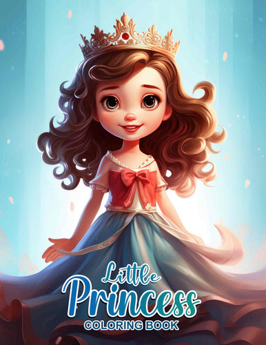 Little Princess 30 Pages Printable Coloring Book