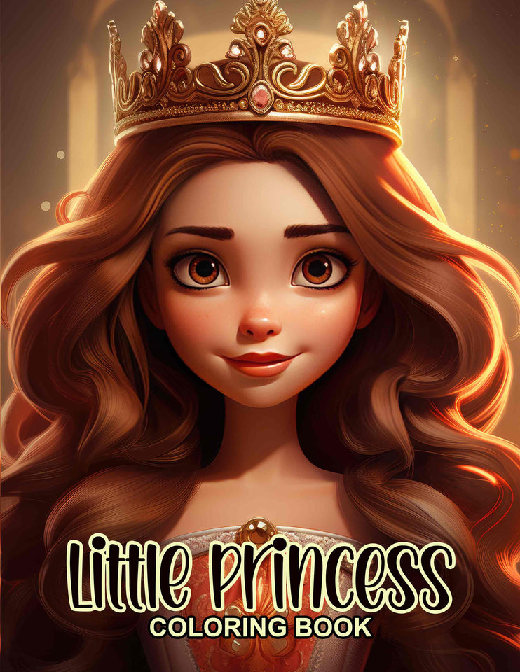 Little Princess 30 Pages Printable Coloring Book