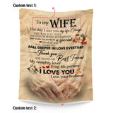 Personalized Wife Blanket From Husband – Vintage Love Anniversary Gift