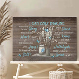 Blue Butterfly Pussy Willow Canvas Wall Art, Elegant Nature Artwork for Home Decor, Spring Floral Painting
