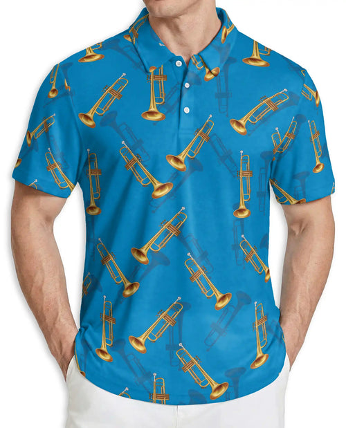 Trombone Polo Shirt – Musician Jazz Band Style | Azhobbyshop