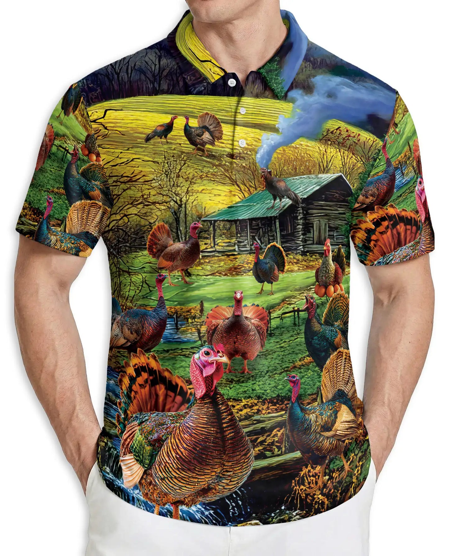 Wild Turkey Spring Nature Polo Shirt | Azhobbyshop
