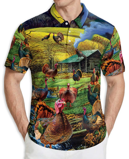 Wild Turkey Spring Nature Polo Shirt | Azhobbyshop