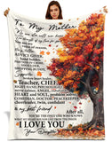 Personalized Mother Blanket – Autumn Tree Love Gift
