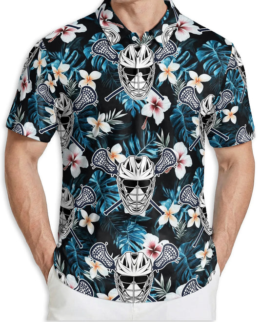 Lacrosse Tropical 3D Polo Shirt for Men – Floral Sports Summer Style | Azhobbyshop
