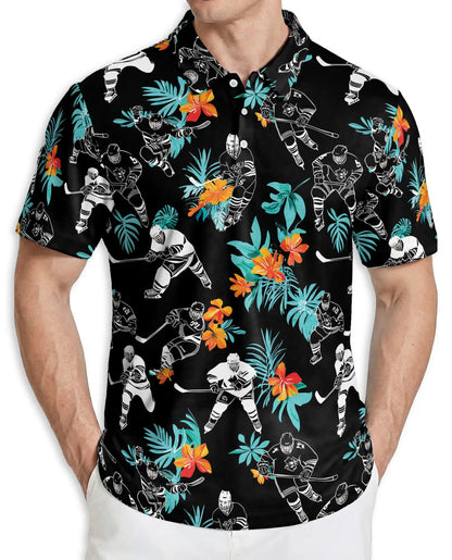 Hockey Player Polo Shirt – Tropical Sports Style | Azhobbyshop