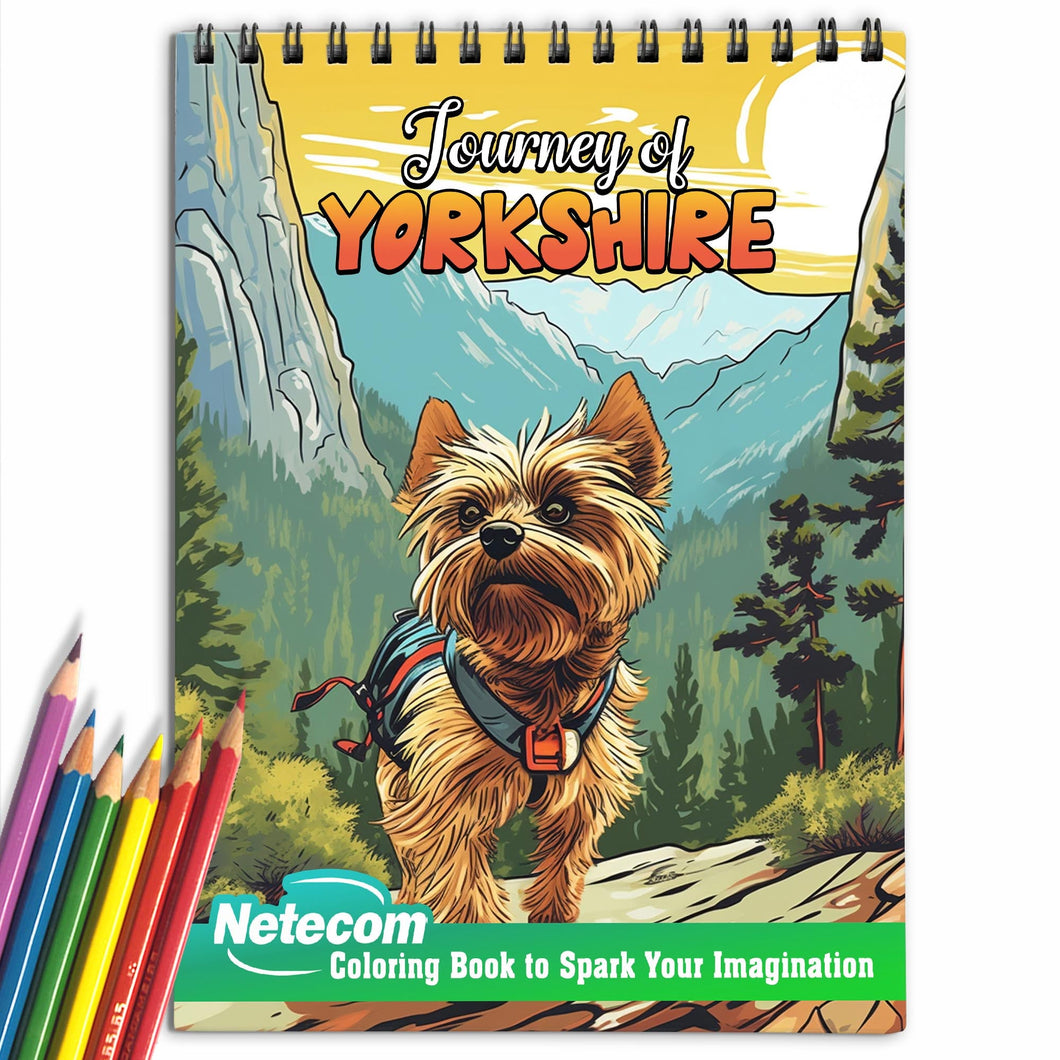 Journey of Yorkshire Spiral Bound Coloring Book, 