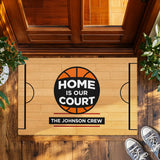 Personalized Basketball Family Doormat – Custom Crew Name Mat