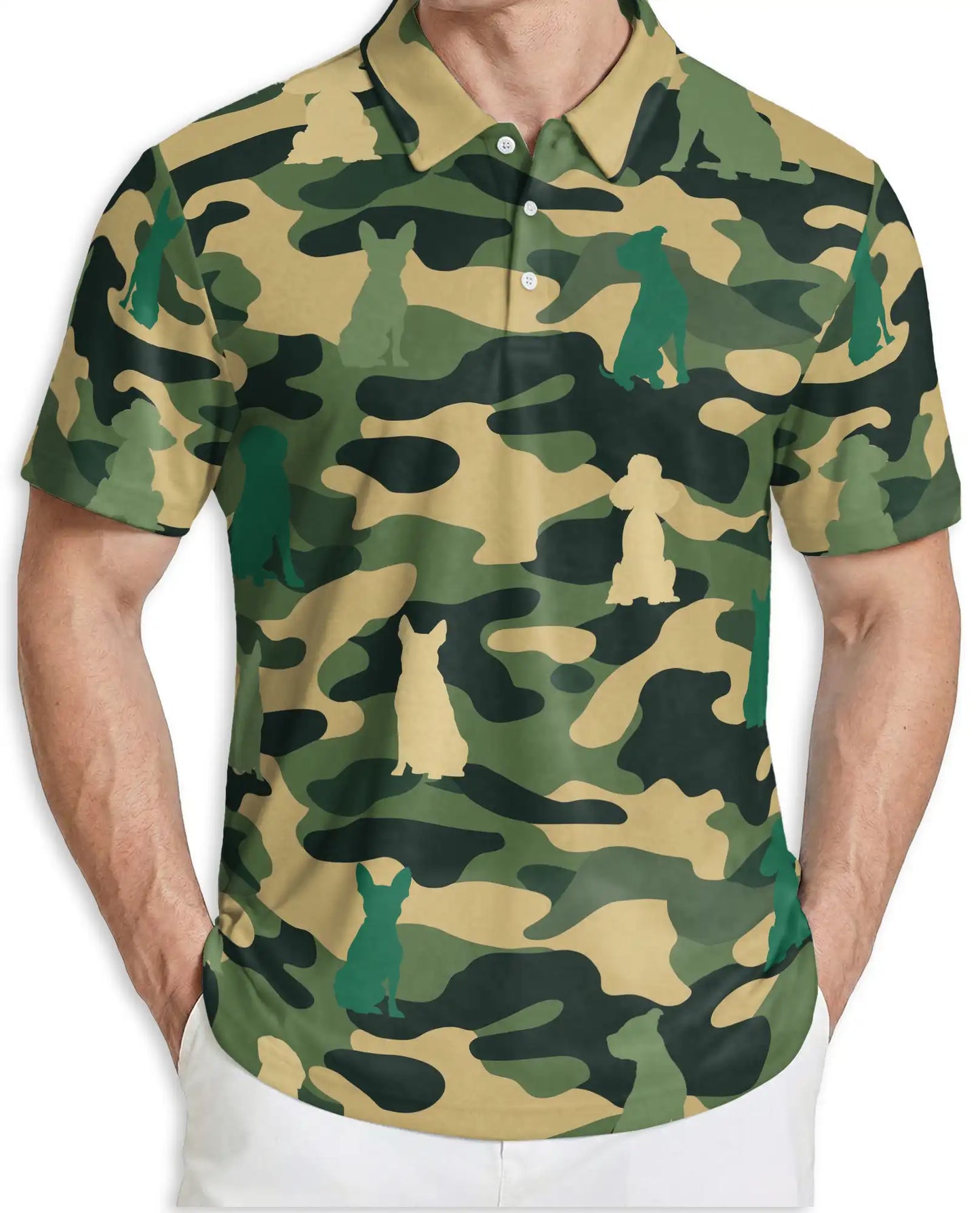 Spinone Italiano Camo Polo Shirt Dog Lover Gift | Azhobbyshop
