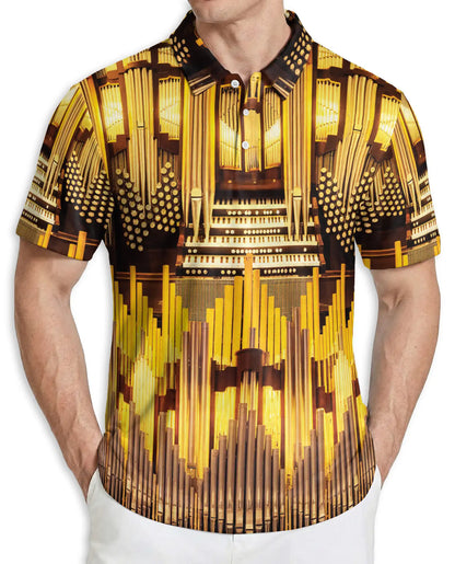 Pipe Organ Hawaiian Polo Shirt – Church Organ Music Instrument Shirt | Azhobbyshop