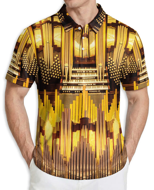 Pipe Organ Hawaiian Polo Shirt – Church Organ Music Instrument Shirt | Azhobbyshop